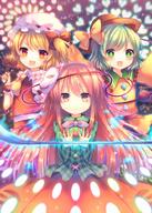 3_females 3girls ascot asymmetrical_hair blonde_hair blush bow closed_mouth clothing coa commentary_request d danbooru danmaku english english_text explicit expressionless eyes face face_mask facial_expression fang fangs female flandre_scarlet fox_mask frilled_shirt_collar frills gelbooru glowing green_eyes green_hair group hair hair_tie happy hat hat_ribbon hata_no_kokoro headwear heart heart_background holding komeiji_koishi laevatein laevatein_(touhou) lolibooru.moe long_hair long_sleeves looking_at_viewer mask mask_on_head mob_cap mouth_mask multiple_females multiple_girls naginata open-mouth_smile open_mouth outstretched_arm outstretched_arms pattern pink_eyes pink_hair pjrmhm_coa plaid plaid_shirt point_of_view polearm ponytail red_bow red_eyes ribbon safe safebooru shirt short short_hair short_sleeves side_ponytail skirt sleeves smile stars text third_eye tied_hair touhou touhou_project very_long_hair weapon wide_sleeves wrist_cuffs yellow_bow // 714x1000 // 151.6KB