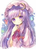 1_female 1girl blue_bow blue_ribbon blush bow crescent crescent_moon_pin crescent_pin explicit eyebrows eyebrows_visible_through_hair eyes female hair hat headwear heart heart-shaped_pupils heart_symbol lolibooru.moe long_hair looking_at_viewer neck neckwear patchouli_knowledge pjrmhm_coa point_of_view purple_eyes purple_hair raised_eyebrows red_bow red_neckwear red_ribbon ribbon safe solo symbol-shaped_pupils touhou touhou_project upper_body very_long_hair // 743x1000 // 167.8KB