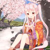 11_aspect_ratio 1_female 1girl 7 art cherry_blossom cherry_blossoms copyright_request d ears eyes face facial_expression female horns japanese_clothes kidatsu!_dungeons_lord little_girl long_hair muku_(muku-coffee) official_art oni_horns open_mouth open_smile petals pink_hair pixiv_47304001 pointy_ears red_eyes river safe sankaku_channel sitting smile solo tail white_tights むく 告知 姫奪!ダンジョンズロード 姫奪イラスト 金髪ロング // 960x960 // 929.7KB