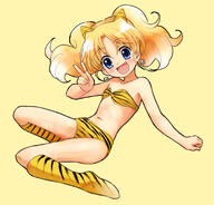 1_female angle animal_print bandeau bangs bikini blonde_hair blue_eyes blush boots clenched_hand cosplay d dutch_angle earrings explicit eyes face facial_expression fang fangs female flat_chest floating_hair footwear full-length_portrait hair head_tilt high_resolution highres horns in_profile jewelpet_(series) jewelpet_tinkle jewelpet_twinkle jewelry knee_boots kneehighs long_hair looking_at_viewer looking_back lum lum_(cosplay) miria_marigold_mackenzie navel nyama open_mouth outstretched_arm parted_bangs perspective point_of_view print_bikini profile safe short_hair short_twintails simple_background sitting smile solo stomach swimsuit swimwear tied_hair tiger_print twintails urusei_yatsura v yellow_background // 1770x1698 // 402.9KB