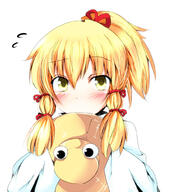 1_female 1girl alternate_hairstyle alternative_hairstyle blonde_hair blush bow chata_maru_(irori_sabou) chatamaru_(irori_sabou) clothes_removed clothing explicit eyebrows eyebrows_visible_through_hair female flying_sweatdrops hair hair_bow hair_ornament hair_ribbon hands_in_opposite_sleeves hands_in_sleeves hat hat_removed headwear headwear_removed holding holding_hat holding_object jpeg_artifacts long_sleeves moriya_suwako pixiv_20755587 ponytail red_ribbon ribbon safe sankaku_channel simple_background sleeves_past_fingers sleeves_past_wrists solo tied_hair touhou touhou_project white_background yellow_eyes 「に、似合ってる・・・かなぁ？」 // 918x1000 // 124.2KB