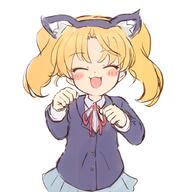 1_female 2d_art 3 animal_ears animal_tail bad_id bad_pixiv_id black_tights blonde_hair blush blush_stickers cat_ears cat_pose cat_tail closed_eyes clothing cosplay d ears eyes_closed face facial_expression female hair jewelpet_(series) jewelpet_tinkle jewelpet_twinkle k-on! kmb long_hair miria_marigold_mackenzie nakano_azusa nakano_azusa_(cosplay) nyama open_mouth paw_pose pinei2007 pixiv_20345618 safe school_uniform seiyuu_connection smile solo tail taketatsu_ayana tied_hair twintails uniform voice_actor_connection コスプレkmb ジュエルペット100users入り ジュエルペットてぃんくる☆ フェリシア ミリア 完全無欠の美少女 // 873x896 // 242.5KB