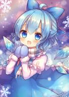 1_female 1girl ahoge bangs blue_bow blue_dress blue_eyes blue_hair blue_wings blush bow cirno d danbooru dress explicit eyebrows eyebrows_visible_through_hair eyes face facial_expression female gelbooru hair hair_between_eyes hair_bow hair_ornament hands_up ice ice_wings long_sleeves looking_at_viewer mittens open-mouth_smile open_mouth own_hands_together pattern pjrmhm_coa plaid plaid_scarf point_of_view safe safebooru scarf short_hair smile snowflakes solo touhou touhou_project white_neckwear white_scarf wings winter // 714x1000 // 886.0KB
