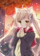 1_female animal_ears autumn black_jacket blurry breath brown_hair cat_ears clothing commentary_request depth_of_field ears exported female hamico hamikoron hamimochico high_resolution jacket light_brown_hair long_hair long_sleeves neck neckwear nekomimi original red_neckwear red_scarf safe sankaku_channel scarf solo sweater tied_hair topwear twilight twintails uniform upper_body yellow_eyes けもみみ はみこ＠お仕事募集中 冬の帰り道 // 1000x1412 // 1.4MB