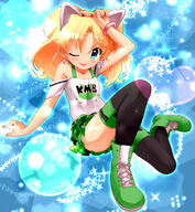 1_female 1girl 2d_art ;p animal_ears ankle_boots bad_id bad_pixiv_id bare_shoulders beautiful black_legwear blue_background blue_eyes boots bracelet cat_ears clothing cross-laced_footwear ears explicit eyes fake_animal_ears female footwear frilled_skirt frills hairband hand_on_own_head high_resolution highres jewelpet_(series) jewelpet_twinkle jewelry jewlery kmb kneehighs lace-up_boots leggings legs_folded legwear looking_at_viewer miniskirt miria_marigold_mackenzie nyama one_eye_closed panties pantyshot pinei2007 pixiv_27403351 point_of_view safe shoulders simple_background sitting skirt socks solo sparkle thigh-highs thighhighs thighs tied_hair tongue tongue_out twintails underwear wink てへぺろ ジュエルペット100users入り ジュエルペットてぃんくる☆ プリズミリア ミリア・マリーゴールド・マッケンジー 完全無欠の美少女 // 1770x1921 // 1.7MB