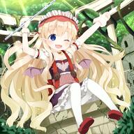 11_aspect_ratio 1_1_aspect_ratio 1_female 1girl 2 ;d art bat_wings blonde_hair blue_eyes ears explicit eyes face facial_expression female flute flute_(kidatsu) hair hairband holding instrument kidatsu!_dungeons_lord little_girl lolita_fashion lolita_hairband long_hair looking_at_viewer muku-coffee muku_(muku-coffee) musical_instrument official_art one_eye_closed open_mouth pantyhose pixiv_47304001 point_of_view pointed_ears pointy_ears safe sankaku_channel sitting smile solo white_tights wings wink むく 告知 姫奪!ダンジョンズロード 姫奪イラスト 金髪ロング // 960x960 // 1.1MB