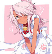 1 1_female 1girl ;) animal_print apron bangs bare_shoulders bell belt_collar blush border bow breasts chata_maru_(irori_sabou) chloe_von_einzbern closed_mouth clothing collar commentary_request cosplay danbooru dark-skinned_female dark_skin explicit exported face facial_expression fate fateextra fategrand_order fatekaleid fatekaleid_liner_prisma_illya fate_(series) fate_grand_order fate_kaleid_liner_prisma_illya female fgolog② frills hair hair_between_eyes hair_ornament hair_pin hair_tie hairpin half_updo heart high_resolution jewelry jingle_bell leaning leaning_forward long_hair looking_at_viewer name_tag one_eye_closed orange_eyes paw_print pink_background pink_hair pixiv_75887810 point_of_view questionable safe safebooru saitou_chiwa sankaku_channel seiyuu_connection shoulders sidelocks simple_background small_breasts smile solo tamamo_(fate) tamamo_(fate)_(all) tamamo_cat_(fate) tamamo_cat_(fate)_(cosplay) tamamo_no_mae_(fate) tied_hair white_border wink // 1302x1371 // 200.1KB