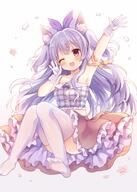 1_female 1girl ;d animal_ear_fluff animal_ears arm_up armpits bare_shoulders blue_hair blush breasts brown_skirt cat_ears clothing collarbone commentary_request crop_top ears eyes face facial_expression feet female flower frilled_shirt frilled_skirt frills gloves gradient gradient_background grey_background hair knees_together_feet_apart legwear long_hair midriff neck no_shoes one_eye_closed open_mouth original pattern petals pjrmhm_coa plaid plaid_shirt red_eyes red_flower safe shirt shoulders simple_background skirt small_breasts smile soles solo thigh-highs thighhighs two_side_up very_long_hair water water_drop white_background white_gloves white_legwear // 714x1000 // 649.9KB