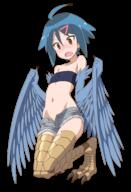 1_female 1girl 2015 absurd_resolution absurdres ahoge atfbooru.ninja bandeau bare_shoulders blue_hair blue_wings blush brown_eyes collarbone contentious_content cosplay crossover cutoffs denim denim_shorts explicit eyes feathered_wings feathers female female_only flat_chest full-length_portrait gelbooru groin hair hair_clip hair_ornament hairclip harpy high_resolution highres konno_aoi legwear loli lolibooru.moe look-alike midiman midriff monster_girl monster_musume_no_iru_nichijou monsterification navel neck no_panties open_fly open_mouth papi papi_(monster_musume) papi_(monster_musume)_(cosplay) questionable safe scales season_connection short_shorts shorts shoulders simple_background solo sore_ga_seiyuu! stomach strapless summer_2015 toni trait_connection transparent_background tube_top unbuttoned unzipped very_high_resolution wings yande.re young // 2285x3342 // 1.8MB