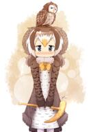 10s 1_female 1girl 2017 animal animal_on_head artist_name avian bird black_eyes blonde_hair blush brown_hair cane coat commentary creature_and_personification english_commentary explicit female fur fur_collar fur_trim gloves hair head_wings high_resolution highres holding kemono_friends kyuushuu_owl kyuushuu_owl_(kemono_friends) long_hair long_sleeves looking_at_viewer multicolored_hair nose_blush number on_head owl own_hands_together parted_lips point_of_view safe signature standing standing_position v_arms white_gloves white_hair wings yogurtm // 950x1375 // 878.0KB