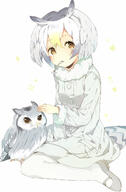 10s 1_female 1girl animal animal_tail avian bird bird_tail brown_coat coat commentary_request creature_and_personification explicit female fork_in_mouth fur fur-trimmed_sleeves fur_collar fur_trim grey_coat grey_hair hair head_wings high_resolution highres huang_bao_b kemono_friends legwear multicolored_hair northern_white-faced_owl_(kemono_friends) owl pantyhose safe short_hair sitting sparkle tail utensil_in_mouth white_coat white_hair white_legwear wings // 900x1372 // 728.6KB
