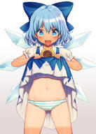 1_female 4chan.org bangs blue_bow blue_dress blue_eyes blue_hair bow cirno clothes_lift cowboy_shot dress dress_lift explicit eyes face facial_expression female flat_chest flower hair hair_bow hidden_star_in_four_seasons ice ice_wings lifted_by_self loli looking_at_viewer mero_(usamero) midriff navel open_mouth panties point_of_view puffy_short_sleeves puffy_sleeves short short_hair short_sleeves sleeves smile solo stomach striped striped_panties sunflower tan tanned tanned_cirno touhou tummies underwear wings young // 800x1121 // 694.1KB