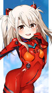1_female 1girl asuka_langley_shikinami_(cosplay) asuka_langley_sohryu_(cosplay) bangs blue_sky blush bodysuit breasts clothing commentary cosplay d day environmental_suit eyes face facial_expression fate fatekaleid_liner_prisma_illya fate_(series) fate_kaleid_liner_prisma_illya female hair hair_between_eyes hair_ornament highres illyasviel_von_einzbern image loli lolibooru.moe long_hair looking_at_viewer magical_girl mochi_(k620803n) neon_genesis_evangelion neon_genesis_evangelion_(cosplay) open_mouth pillarboxed pixiv_id_749509 plugsuit prisma_illya rebuild_of_evangelion red_bodysuit red_eyes safe sankaku_channel shikinami_asuka_langley shikinami_asuka_langley_(cosplay) shiny shiny_clothes sidelocks sky small_breasts smile solo soryu_asuka_langley_(cosplay) souryuu_asuka_langley teeth two_side_up upper_teeth white_hair // 1129x2000 // 789.6KB