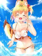 animal_ears bikini ears female high_resolution kemono_friends makuran safe sankaku_channel serval swimsuit swimsuits swimwear tail wet yande.re // 1200x1600 // 1.7MB