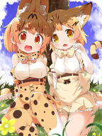2019 2_females 2girls 34 5_fingers animal_ear_fluff animal_ears animal_humanoid animal_print animal_tail armwear bare_shoulders blonde_hair blue_sky blush bow bow_tie bowtie breasts brown_body brown_eyes brown_fur cat_ears cat_girl cat_tail catgirl catperson clothing cloud clouds cloudy_sky commentary commentary_request cute_fangs d danbooru day dress duo ears elbow_gloves explicit eyes face facial_expression fang fangs feet_out_of_frame felid_humanoid feline feline_characteristics feline_humanoid female fingers flower footwear fur gelbooru gloves grass hair hand_up handwear happy high-waist_skirt high-waisted_skirt high_resolution highres human_and_animal_ears humanoid inner_ear_fluff kemono_friends kneeling legwear looking_at_viewer makuran mammal mammal_humanoid medium_breasts multi_ear multicolored_hair multicolored_tail multiple_females multiple_girls neckwear nekomimi on_grass open_mouth open_smile orange_body orange_eyes orange_fur orange_hair outdoors outside pattern_clothing pixiv_73327413 pixiv_899657 plant point_of_view print_bow print_gloves print_legwear print_neckwear print_skirt questionable raised_tail safe safebooru sand_cat_(kemono_friends) sand_cat_humanoid sand_cat_print sankaku_channel serval-chan serval_(kemono_friends) serval_ears serval_humanoid serval_print serval_tail shirt shoes short_hair shoulders sitting skirt sky skyme sleeveless sleeveless_shirt smile striped striped_tail tail tail_raised thigh-highs thighhighs tree tuft white_body white_footwear white_fur white_gloves white_shirt yellow_body yellow_eyes yellow_fur にゃんにゃんファミリー スナネコ(けものフレンズ) ｍ－くん // 1200x1600 // 1.7MB