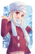 1_female 1girl bangs beanie blush breasts buttons clothing cosplay creatures_(company) dawn_(pokemon) dawn_(pokemon)_(cosplay) eyes face facial_expression fate fatekaleid_liner_prisma_illya fate_(series) fate_kaleid_liner_prisma_illya female game_freak hair hair_between_eyes hat headwear hikari_(pokémon) hikari_(pokémon)_(cosplay) illyasviel_von_einzbern jacket lolibooru.moe long_hair long_sleeves looking_at_viewer nintendo open_mouth pan_korokorosuke pokemon pokemon_(game) pokemon_character pokemon_diamond_pearl_&_platinum pokemon_dppt pokemon_platinum pokémon pokémon_diamond_pearl_&_platinum pokémon_generation_iv pokémon_platinum protagonist_(pokemon) questionable red_eyes red_jacket safe scarf sidelocks small_breasts smile solo white_hair white_headwear white_neckwear white_scarf // 713x1107 // 542.5KB