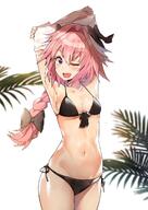 1_female 1girl ;d armpits arms_raised_up arms_up astolfo_(fate) bad_id bad_twitter_id bikini bikini_bottom black_bikini black_bow black_swimsuit blush bow braid breasts cleavage collarbone commentary_request curvaceous_physique danbooru eto_(nistavilo2) explicit eyebrows eyebrows_visible_through_hair eyes face facial_expression fang fangs fate fateapocrypha fategrand_order fate_(series) fate_grand_order female flat_chest front-tie_top gelbooru gender_bender genderswap genderswap_(mtf) hair hair_bow hair_ornament hair_tie highres long_hair looking_at_viewer medium_breasts navel one_eye_closed open_mouth pectorals pink_hair point_of_view purple_eyes safe safebooru sankaku_channel shiny shiny_skin side-tie_bikini side-tie_bikini_bottom simple_background single_braid skin_fang small_breasts smile solo standing standing_position stomach suou-sensei swimsuit swimwear thighhighs tied_hair transformation undressing white_background wink // 900x1267 // 105.0KB