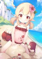 1 1_female absurd_resolution beach blonde_hair blush bracelet child clothing collarbone commentary_request day ears explicit eyes female female_focus flat_chest flower frilled_swimsuit frills genshin_impact hair hair_flower hair_ornament high_resolution jewelry jewlery klee_(genshin_impact) kneeling landform licking licking_lips loli lolibooru.moe navel neck nyxerebos one-piece_swimsuit outdoors outside pointy_ears questionable red_eyes safe sand sand_sculpture sankaku see-through see-through_swimsuit sidelocks solo stomach swimsuit swimwear thighs tongue tongue_out useless_tags very_high_resolution young クレー70 女児水着 // 2149x3035 // 4.3MB