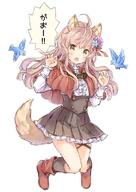 1_female 1girl >o ahoge animal animal_ear_fluff animal_ears animal_tail avian bird black_legwear black_skirt blush bodily_fluids boots brown_footwear brown_hair capelet center_frills claw_pose clothing commentary double_breasted ears explicit fang female flower footwear frilled_cuffs frilled_skirt frills full-length_portrait full_body hair_flower hair_ornament hair_ribbon high-waist_skirt hood hood_down hooded_capelet kneehighs legwear light_brown_hair long_hair long_sleeves o open_mouth original pleated_skirt red_capelet red_footwear ribbon safe shirt sidelocks simple_background skirt solo sweat tail thigh_strap translated underbust v-shaped_eyebrows very_long_hair wataame27 wavy_hair white_background white_shirt wolf-chan_(wataame27) wolf_ears wolf_girl wolf_tail yellow_eyes // 501x708 // 59.9KB