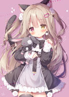 1_female 2d_art animal_ear_fluff animal_ears animal_tail anime-pictures.net bangs black_bow black_bowtie black_dress black_legwear blush bow bowtie brown_hair cat_ears cat_girl cat_tail catgirl character collared_dress colored_nails commission cowboy_shot curly curly_hair dress ear_ornament earrings ears extra_ears eyebrows eyebrows_visible_through_hair feline_characteristics female frilled_dress frills fringe girl hair hair_between_eyes hair_bobbles hair_ornament hand_up head_tilt heart heart_hair_ornament heterochromia high_resolution holding holding_stuffed_toy indie_virtual_youtuber jewelry legwear light_brown_hair loli lolibooru.moe long_hair long_sleeves looking_at_viewer momozu_komamochi nail_polish neckwear o open_mouth original pink_background pink_eyes pink_nails pixiv_96704585 purple_background safe short_dress signature simple_background single skeb_commission sleeves_past_wrists solo standing standing_position stuffed_animal stuffed_bunny stuffed_rabbit stuffed_toy tail tail_raised tall_image thigh_gap thighhighs thighs toy two_side_up very_long_hair vinetta_(vtuber) virtual_youtuber white_dress yellow_eyes zettai_ryouiki けもみみ ツーサイドアップ ハーフツイン 桃豆こまもち@お仕事募集中 🖤 // 1073x1500 // 1.2MB