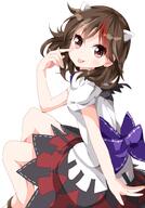 1_female 1girl akanbe black_hair blush brown_hair clothing dress female girl horn_(horns) horns kijin_seija loli looking_at_viewer mature multicolored_hair pov print_dress puffy_short_sleeves puffy_sleeves rakugakiyarou red_eyes red_hair ribbon ruu_(tksymkw) safe short_hair short_sleeves simple_background single sitting smile solo streaked_hair tagme tall_image tongue tongue_out touhou tsurukou two-tone_hair white_background young // 700x1000 // 310.2KB