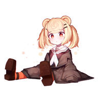 11_aspect_ratio 1girl 2 absurdres aged_down animal_ears anklet arknights bear_ears bear_girl beudelb blue_dress brown_footwear brown_jacket clothing dress female footwear full_body general gummy_(arknights) hair_ornament hairclip high_resolution highres jacket jewellery jewelry korean_commentary legwear light_blush lolibooru medium_hair neckerchief o open_mouth orange_eyes orange_legwear orange_pantyhose oversized_clothes pantyhose s safe sailor_collar sailor_dress sandals sankaku simple_background sitting solo tied_hair tkfkd15926 twin_tails twintails very_high_resolution white_background white_neckerchief white_neckwear white_sailor_collar younger гум アークナイツ アークナイツ100users入り グム ロリ#アークナイツ 古米 明日方舟 굼 명일방주 브덻 // 4000x4000 // 760.2KB