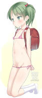 1girl 2d_art 39 arm_behind_back backpack bag bangs bare_arms bare_shoulders bikini blush breasts closed_mouth clothing cola commentary_request contentious_content covered_erect_nipples covered_nipples dated explicit eyebrows_visible_through_hair female female_focus footwear full_body gelbooru green_eyes green_hair hair_ornament heart heart_hair_ornament high_resolution highres kneeling legwear loli lolibooru looking_away lowleg lowleg_bikini micro_bikini no_shoes o-ring o-ring_bikini o-ring_bottom o-ring_top original pink_bikini pink_swimsuit pixiv_60644 pixiv_95522694 questionable r-18 randosel randoseru side-tie_bikini side-tie_bikini_bottom signature simple_background small_breasts socks solo sweat swimsuit tied_hair twin_tails twintails white_legwear white_socks yone_kinji yonekinji すじ オリジナル マイクロビキニ ランドセル ロリ 与根金次 日焼け跡 浮き乳首 生えかけ 週末イラスト20210606～20220109 // 800x1832 // 128.1KB