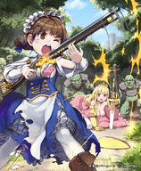 10s 2_females 2girls 3 3_males 3boys ;o antique_firearm arm_up armor armour art bad_id bad_pixiv_id bandage bandages blonde_hair bloomers bodily_fluids boots bra braid breastplate brown_eyes brown_hair building castle cleavage combat_maid cowtits dress elenaseraph female firearm firelock firing flintlock food_print footwear forest gauntlets gown grass gun hair_clip hair_ornament headdress large_breasts lena_(zoal) long_hair maid maid_headdress male multiple_boys multiple_females multiple_girls multiple_males musket nature o official_art one_eye_closed open_mouth orc pantyhose pauldrons photoshop_(medium) pink_bra pink_eyes pixiv_31766169 planted planted_sword planted_weapon polka_dot polka_dot_bra princess princess_(shingeki_no_bahamut) print_bra rifle safe serie_(shingeki_no_bahamut) shingeki_no_bahamut short_hair shoulder_armor shoulder_armour strawberry_bra strawberry_print sword tears tiara torn_clothes twin_braids underwear watermark weapon white_legwear wink セリエちゃん // 700x851 // 390.1KB
