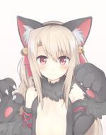 1_female 1girl animal_ears animal_hands armwear atfbooru.ninja bad_id bad_pixiv_id bangs bare_shoulders bell black_gloves black_leotard blush breasts brown_hair cat_ears cat_paws closed_mouth commentary_request dangeroes_beast_(illya) dangerous_beast_(illya) ears elbow_gloves eyebrows eyebrows_visible_through_hair fake_animal_ears fate fategrand_order fategrandorder fatekaleid fatekaleid_liner_prisma_illya fate_(series) female gloves grey_background hair_bell hair_between_eyes hair_ornament hair_ribbon hands_up illyasviel_von_einzbern illyasviel_von_einzbern_(beast_style) jingle_bell leotard light_brown_hair loli lolibooru lolibooru.moe long_hair looking_at_viewer mature mob312 mobu mobu312 nekomimi no_bra official_alternate_costume paw_gloves paws pov red_eyes red_ribbon ribbon s safe sankaku sankaku_channel sensitive sidelocks simple_background small_breasts smile solo two_side_up very_long_hair young 【c93】イリヤ_ザ･ビースト もぶ（qow） イリヤスフィール・フォン・アインツベルン プリズマ☆イリヤ プリズマ☆イリヤ1000users入り 獣耳 // 470x600 // 216.4KB