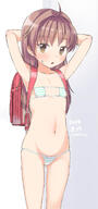 1 1_female 1girl 2019 2d_art ahoge armpits arms_up artist_name atfbooru.ninja backpack bag bangs bare_arms bare_shoulders bikini blush brown_eyes brown_hair clavicle collarbone commentary_request contentious_content danbooru dated explicit explicit_content eyebrows eyebrows_visible_through_hair eyepatch_bikini female flat_chest groin hair_intakes high_resolution highres loli lolibooru lolibooru.moe lolicon looking_at_viewer mature micro_bikini navel nsfw o open_mouth original original_character pettanko photoshop_(medium) pixiv_60644 pixiv_76341983 point_of_view pov purple_background questionable r-18 randosel randoseru sankaku_channel signature simple_background skindentation solo standing stomach striped striped_bikini striped_pattern striped_swimsuit swimsuit swimwear tan_lines tanned two-tone_background white_background white_bikini white_swimsuit yone_kinji yonekinji young おへそ オリジナル オリジナル3000users入り マイクロビキニ ロリ 与根金次 制服裸足 据え膳 日焼け跡 週末イラスト0511～0817 // 800x1699 // 132.3KB