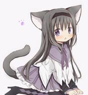 1_female 1girl absurd_resolution absurdres akemi_homura animal_ears animal_tail bad_id bad_twitter_id black_hair black_legwear blush capelet cat_ears cat_girl cat_tail catgirl catperson commentary danbooru-safebooru ears eyebrows eyebrows_visible_through_hair female footwear frilled_skirt frills hairband heels high_heels high_resolution highres hitode kneeling leaning leaning_forward legwear lolibooru lolibooru.moe long_hair long_sleeves looking_at_viewer mahou_shoujo_madoka_magica nekomimi o open_mouth pantyhose paw_print point_of_view pov purple_eyes purple_skirt ribbon safe sankaku_channel shirt shoes simple_background skirt solo tail very_high_resolution white_background // 2400x2600 // 351.2KB