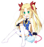 1_female 1girl astarotte_no_omocha! astarotte_ygvar blonde blonde_hair blush bow commentary_request demon_tail detached_collar ears fang fangs feet female full_body garrison_cap green_eyes hair_ornament hair_ribbon hair_tie legwear lo_meito long_hair lotte_no_omocha! mature meito_(maze) necktie pixiv_10200 pixiv_18616518 pointed_ears pointy_ears ribbon safe sankaku_channel sensitive simple_background sitting sitting_on_floor solo stockings stuffed_animal stuffed_toy tail thigh-highs thighhighs thighs tied_hair twintails white_background white_legwear white_stockings wrist_cuffs zettai_ryouiki めいと ろってちゃんぺろぺろ アスタロッテのおもちゃ! ソックス足裏 ロッテのおもちゃ! ロッテのおもちゃ!100users入り // 750x800 // 362.2KB