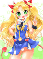1 1_female 1girl astarotte_ygvar bad_id bad_pixiv_id blonde_hair blush canaria-n clothing_cutout d demon demon_girl demon_tail detached_collar dress ears eyebrows eyebrows_visible_through_hair fang fangs female green_eyes hair_ribbon head_tilt heart index_finger_raised lolibooru lolibooru.moe long_hair lotte_no_omocha! mature monster mutou_mato navel navel_cutout necktie open_mouth panties pantsu pink_panties pixiv_45236681 pointy_ears ribbon safe sensitive smile solo star star_(symbol) stomach succubus tail tied_hair twin_tails twintails two_side_up underwear wrist_cuffs ろってたま // 800x1094 // 719.3KB