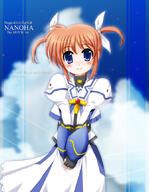 10s 1_female 1girl bad_id bad_pixiv_id blue_eyes blush bow brown_hair copyright_name dress english english_text female fingerless_gloves flipper gauntlets gloves hair_bow lyrical_nanoha magical_girl mahou_shoujo_lyrical_nanoha mahou_shoujo_lyrical_nanoha_the_movie_1st mature md5_mismatch purple_eyes resolution_mismatch safe sensitive short_twintails smile solo source_larger takamachi_nanoha text tied_hair twintails // 670x861 // 209.8KB
