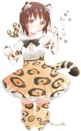 10s 1_female 1girl animal_ears animal_tail armwear bafarin bangs black_bow black_bowtie black_neckwear blush bow bowtie breasts brown_eyes brown_hair cat_day cat_ears cat_tail center_frills commentary commentary_request cosplay ears elbow_gloves eyebrows eyebrows_visible_through_hair female frilled_skirt frills full_body funami_yui fur fur_collar gloves high_resolution highres jaguar_(kemono_friends) jaguar_(kemono_friends)_(cosplay) jaguar_ears kemono_friends kneeling looking_at_viewer mature multicolored multicolored_clothes multicolored_legwear paw_pose paw_print pleated_skirt pov print_gloves print_legwear print_skirt safe seiyuu_connection short_hair short_sleeves simple_background skirt solo tail thigh-highs thighhighs translated tsuda_minami twitter_username voice_actor_connection white_background yuru_yuri zettai_ryouiki // 1202x1963 // 1.5MB