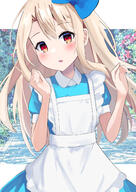 1girl alice_(alice_in_wonderland) alice_(alice_in_wonderland)_(cosplay) alice_in_wonderland bangs blush breasts commentary cosplay fategrandorder fatekaleid_liner_prisma_illya fate_(series) fate_kaleid_liner_prisma_illya female fgo hair_between_eyes high_resolution highres illyasviel_von_einzbern long_hair looking_at_viewer pan_korokorosuke parted_lips questionable red_eyes safe sensitive sidelocks small_breasts solo terte white_hair アリス風イリヤさん イリヤスフィール(プリズマ☆イリヤ) イリヤスフィール・フォン・アインツベルン パンコロコロスケ プリズマ☆イリヤ // 992x1403 // 1.1MB