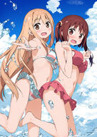 2_females 2d_art 2girls 5th-year bangs bare_shoulders barefoot bikini bikini_skirt blue_bikini blue_sky blue_swimsuit blush breast_hold breasts brown_eyes brown_hair clothing commentary_request d danbooru day doma_umaru dot_nose ebina_nana explicit_content eyebrows eyebrows_visible_through_hair feet female foreshortening frilled_bikini frilled_swimsuit frills from_side furrowed_brow furrowed_eyebrows gelbooru hair_between_eyes hands_up high_resolution highres himouto!_umaru-chan in_profile kantoku large_breasts leg_up light_brown_hair long_hair looking_at_viewer medium_breasts medium_hair miniskirt multicolored multicolored_bikini multicolored_clothes multiple_females multiple_girls navel o open-mouth_smile open_mouth outdoors outside outstretched_arm partially_submerged pixiv_1565632 pixiv_98388663 pov raised_leg reaching_out reaching_towards_viewer red_bikini red_swimsuit s safe sankaku sankaku_channel sensitive shiny shiny_hair sidelocks skirt sky smile stading standing standing_on_one_leg stomach striped striped_bikini striped_pattern striped_swimsuit swimsuit swimsuits thighs tongue two_side_up very_long_hair wading water water_drop wavy_mouth wet white_bikini white_swimsuit yande.re – うまる おへそ まるまるうまる！ カントク 土間うまる 妹 干物妹!うまるちゃん 水着 海老名菜々 // 1416x2000 // 668.9KB