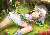 1girl ass asymmetrical_hair bangs bare_shoulders closed_mouth clothing commentary_request contentious_content cross-shaped_pupils dress feet_out_of_frame female female_focus flower footwear genshin_impact gradient_hair green_eyes green_hair hair_between_eyes high_resolution highres kusanali legwear loli lolibooru long_hair looking_at_viewer multicolored_hair multicoloured_hair mushroom nahida nahida_(genshin_impact) nicknikg on_grass outdoors pointed_ears pointy_ears ponytail questionable red_flower safe see_through short_shorts shorts side_ponytail sleeveless sleeveless_dress socks solo symbol-shaped_pupils tied_hair tree white_dress white_legwear white_shorts white_socks yan_(nicknikg) ふともも ドロモロ ドロワーズ ナヒーダ 原神 原神1000users入り 草神 雁@お仕事募集中 // 1754x1240 // 2.4MB