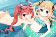 2_females 2girls ;d < animal_ears animal_print ass bikini blonde blonde_hair blue_eyes blush borrowed_character breasts butt_crack character_print clavicle collarbone commentary_request contentious_content curly_hair ears fang fangs female goggles goggles_on_head hair_ornament hair_ribbon hair_tie hairclip happy hazuki_watora high_resolution highres innertube konachan.com lifebuoy loli lolibooru lolibooru.moe long_hair looking_at_viewer lying mascot mascots mature mikane_sebiri minazuki_sarami muku muku-coffee muku_(muku-coffee) multiple_females multiple_girls navel on_stomach one_eye_closed open_mouth original partially_submerged pixiv_50652540 polka_dot_innertube posterior_cleavage pov print_innertube purple_eyes questionable red_eyes red_hair redhead ribbon ribbons safe sankaku_channel sensitive shimotsuki_potofu small_breasts smile starfish_print stomach swim_ring swimsuit swimsuits swimwear tied_hair twin_tails twintails two_side_up underboob water water_float watora_hazuki wet wink yande.re young ぽとわと むく ポトフ ワトラ 弧独のぐぬぬ 極上の腹 水中マスク+シュノーケル 浮き輪 // 1719x1138 // 1.8MB