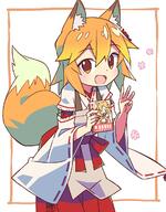 1_female 1girl 4 animal_ear_fluff animal_ears animal_tail brown_eyes cent6 commentary_request cowboy_shot d ears fang fangs female fox_ears fox_girl fox_tail general hand_gesture high_resolution highres japanese_clothes long_sleeves looking_at_viewer manga_(object) middle_w miko open_mouth orange_hair point_of_view ribbon-trimmed_sleeves ribbon_trim roku_no_hito safe senko_(sewayaki_kitsune_no_senko-san) sensitive sewayaki_kitsune_no_senko-san short_hair simple_background smile solo tail w white_background wide_sleeves とろろじる シロ(世話やきキツネの仙狐さん) 世話やきキツネの仙狐さん 中野(世話やきキツネの仙狐さん) 仙狐さん 仙狐さん1000users入り 高円寺安子 // 936x1200 // 617.9KB