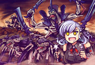 1_female 1girl 6+others alien bodily_fluids claws combat_shotgun commentary crossover danbooru drooling english_commentary extra_arms female firearm fork games_workshop genestealer girls'_frontline girls_frontline gun highres hungry monster multiple_legs multiple_limbs multiple_others pump-action_shotgun pump_action q questionable safe saliva sankaku semi-automatic_firearm semi-automatic_shotgun senpaihawkkun sensitive sharp_teeth shotgun spas-12 spas-12_(girls'_frontline) spas-12_(girls_frontline) spoon sword teeth tied_hair tongue tongue_out twintails tyranid warhammer_40,000 warhammer_40k weapon // 3100x2150 // 3.4MB
