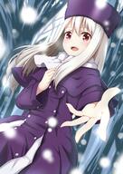 1_female 1girl absurdres bangs blonde_hair blush borumete commentary_request danbooru fate fatestay_night fate_(series) fate_stay_night female fur_hat hair_between_eyes hat highres illyasviel_von_einzbern jacket long_hair looking_at_viewer open_mouth outdoors outside papakha pov purple_headwear purple_jacket red_eyes safe sankaku_channel sensitive smile solo white_hair winter winter_clothes // 2507x3541 // 5.1MB